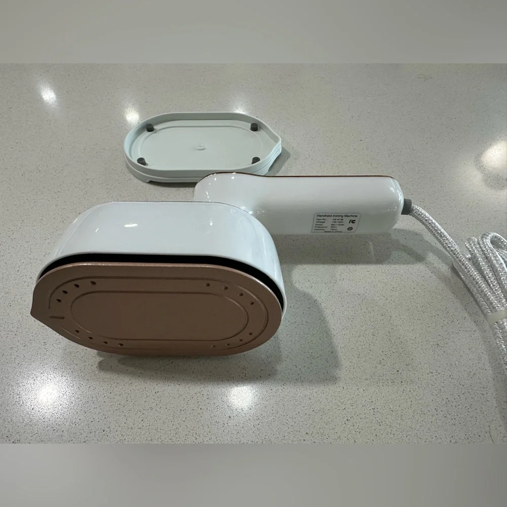 White and Gold Handheld Steamer